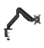 AISENS Soporte de Mesa Eco Contrapeso Giratorio e Inclinable para Monitor/TV 9kg (3 Pivotes, 1 Brazo) de 17-32, Negro