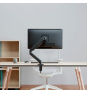 AISENS Soporte de Mesa Eco Contrapeso Giratorio e Inclinable para Monitor/TV 9kg (3 Pivotes, 1 Brazo) de 17-32, Negro