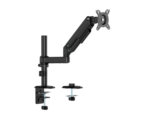 AISENS Soporte de Mesa Eco Contrapeso Giratorio e Inclinable para Monitor/TV 9kg (3 Pivotes, 1 Brazo) de 17-32, Negro