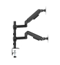 AISENS Soporte de Mesa Eco Contrapeso Giratorio e Inclinable Para Monitor/TV 9kg (3 Pivotes, 2 Brazos) de 17-32
