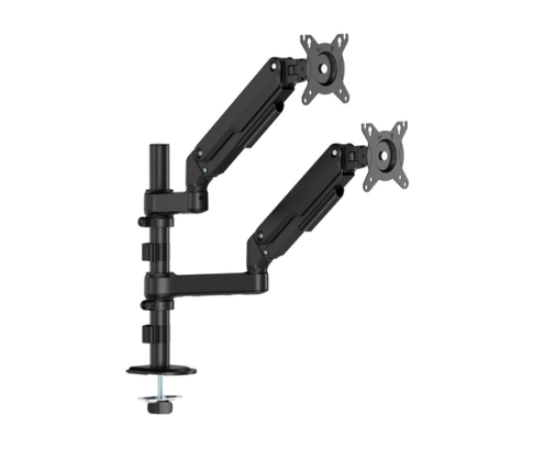 AISENS Soporte de Mesa Eco Contrapeso Giratorio e Inclinable Para Monitor/TV 9kg (3 Pivotes, 2 Brazos) de 17-32