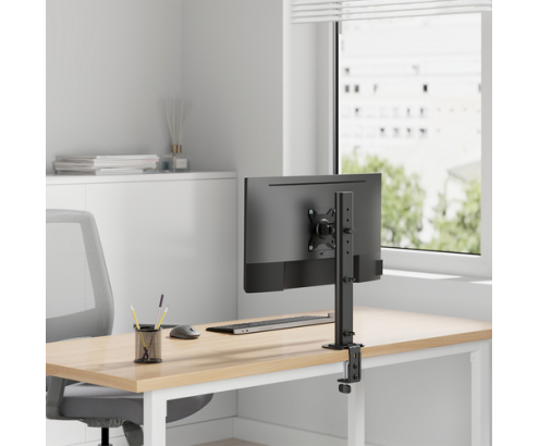AISENS Soporte de Mesa Eco Giratorio e Inclinable para Monitor/TV 12kg de 17-34, Negro