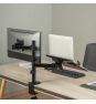 AISENS Soporte de Mesa Giratorio e Inclinable para Portatil y Monitor/TV 9Kg de 17-32, Negro