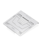 AISENS Soporte de Sobremesa Ajustable para Portatil / Tablet con USB-C Docking 7 en 1, Gris