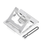AISENS Soporte de Sobremesa Ajustable para Portatil / Tablet con USB-C Docking 7 en 1, Gris