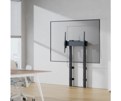 AISENS Soporte Motorizado De Suelo y Fijacion a Pared, TV 120kg De 55