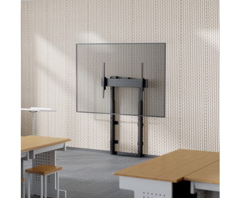 AISENS Soporte Motorizado De Suelo y Fijacion a Pared, TV 120kg De 55