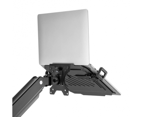 AISENS Soporte Universal para Portátil de 12-17 para el Montaje en un Soporte de Monitor, Negro