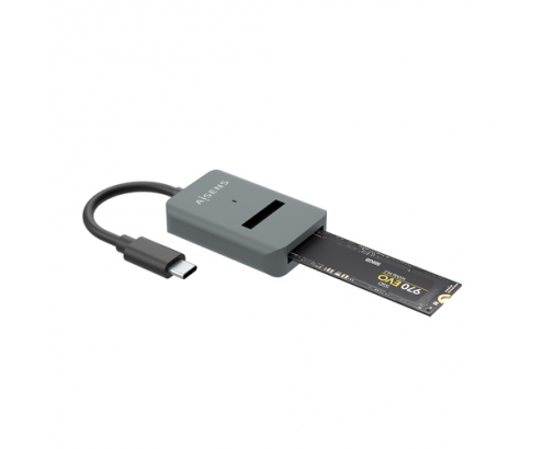 AISENS USB-C Dock M.2 (NGFF) ASUC-M2D012-GR SATA/NVMe A USB3.1 Gen2, Gris