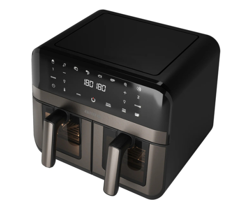Aiwa AFR-9000 Doble 9 L Independiente 2400 W Freidora de aire caliente Negro