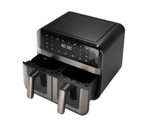 Aiwa AFR-9000 Doble 9 L Independiente 2400 W Freidora de aire caliente Negro