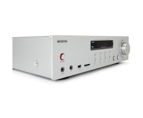 Aiwa AMU-120BTSL amplificador de audio 2.0 canales Hogar Gris