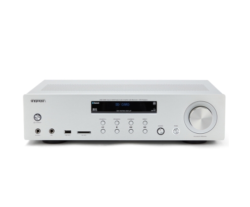 Aiwa AMU-120BTSL amplificador de audio 2.0 canales Hogar Gris