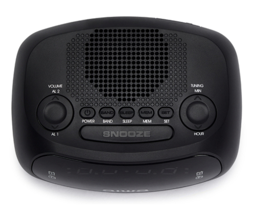 Aiwa CR-09J despertador Reloj despertador digital Negro