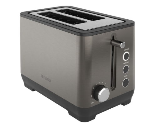 Aiwa KOTAN 7 2 rebanada(s) 1000 W Negro, Acero inoxidable