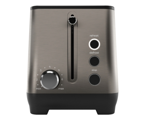 Aiwa KOTAN 7 2 rebanada(s) 1000 W Negro, Acero inoxidable