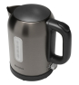 Aiwa KOTAN tetera eléctrica 1 L 2200 W Acero inoxidable, Negro