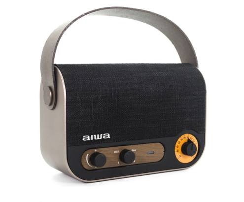 Aiwa RBTU-600 altavoz portátil o de fiesta Altavoz monofónico portátil Beige, Negro 5 W