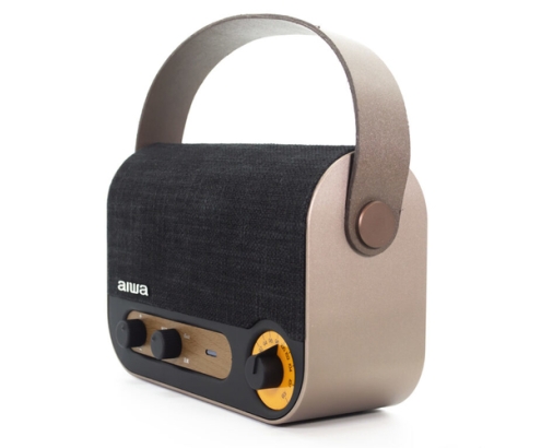 Aiwa RBTU-600 altavoz portátil o de fiesta Altavoz monofónico portátil Beige, Negro 5 W