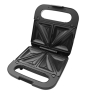 Aiwa TETSU sandwichera 750 W Acero inoxidable, Negro