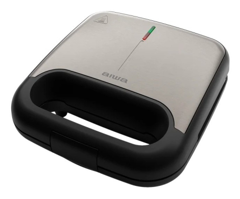 Aiwa TETSU sandwichera 750 W Acero inoxidable, Negro