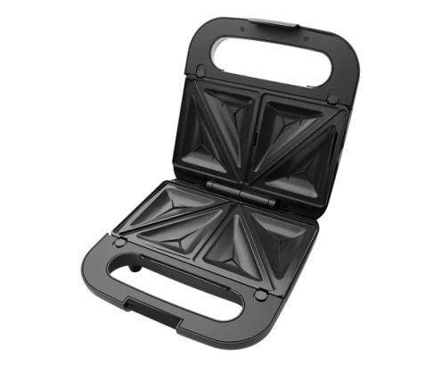 Aiwa TETSU sandwichera 750 W Acero inoxidable, Negro