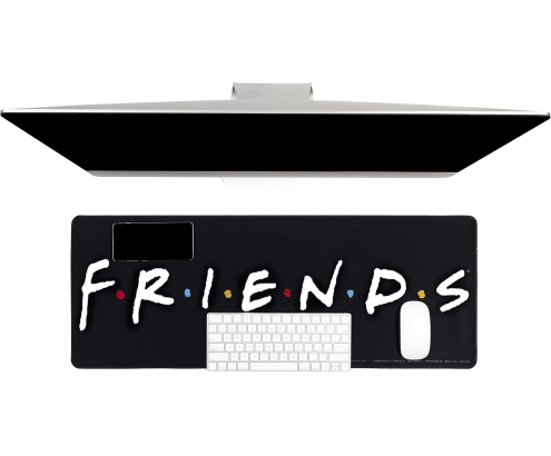 Alfombrilla de Escritorio Friends 80 x 30 cm Antideslizante para Teclado y Ratón