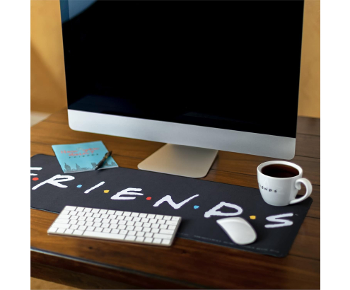Alfombrilla de Escritorio Friends 80 x 30 cm Antideslizante para Teclado y Ratón