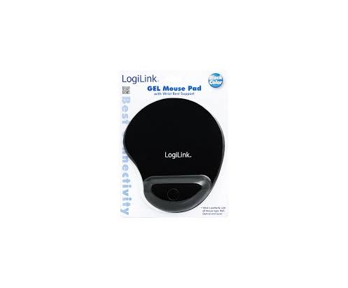 ALFOMBRILLA REPOSAMUÍ‘ECAS LOGILINK GEL NEGRO ID0027