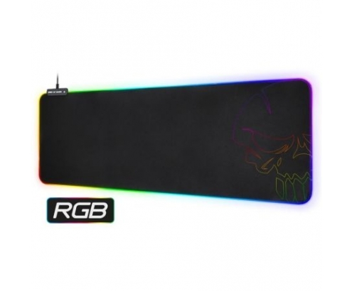 ALFOMBRILLA SPIRIT OF GAMER SKULL RGB GAMING XXL BORDE RETROILUMINADO BASE CON TEXTURA ANTIDESLIZANTE 10 MODOS LED SOG-PADXXRGB