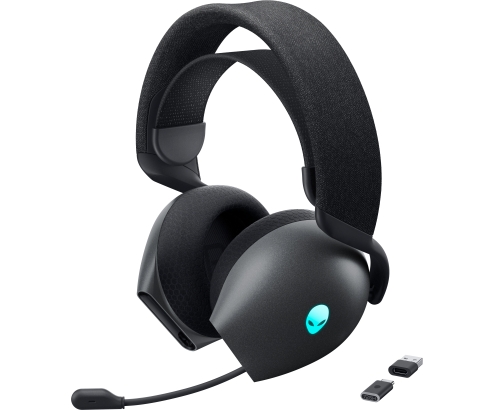 Alienware AW725H Auriculares Inalámbrico y alámbrico Diadema Juego USB Tipo C Bluetooth Negro