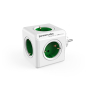 Allocacoc PowerCube Original base múltiple 5 salidas AC Interior Verde, Blanco