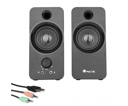 Altavoces NGS Canal 2.0 Inalámbrico 6 W Negro