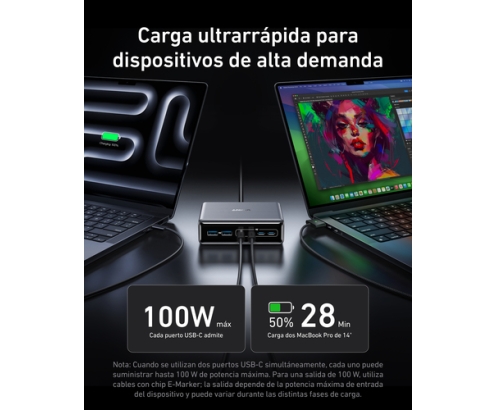 Anker A2683341 cargador de dispositivo móvil Universal Negro Carga rápida Interior
