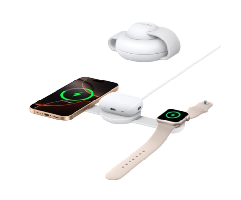 Anker B25M8H21 cargador de dispositivo móvil Auriculares, Auriculares, Smartphone, Reloj inteligente Blanco Cargador inalámbrico Carga rápida Inter