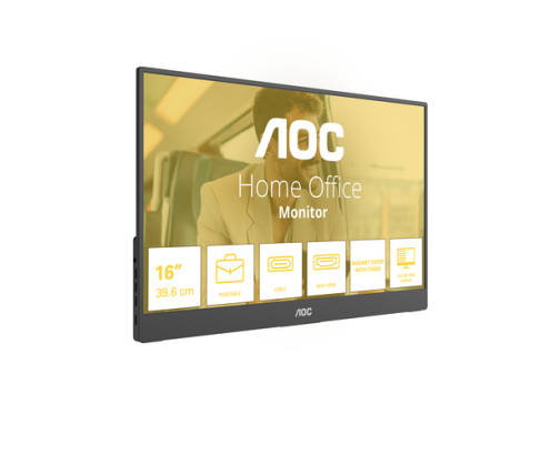 AOC 16T20E2 monitor o TV portátil Monitor portátil Negro 39,6 cm (15.6