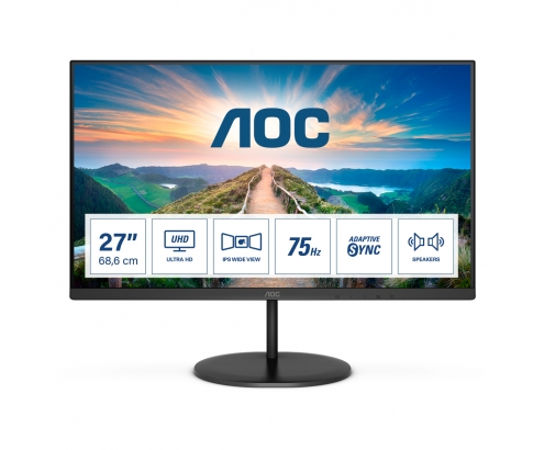 AOC V4  pantalla para PC 27P 4K Ultra HD LED Negro