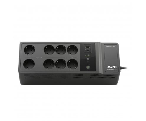 APC sistema de alimentación ininterrumpida (UPS) 850 VA 520 W 8 salidas AC Negro