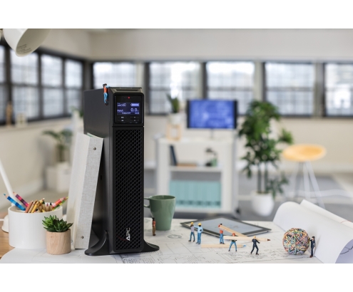 APC sistema de alimentación ininterrumpida (UPS) Doble conversión (en lÍ­nea) 1000 VA, 1000 W Negro