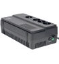 APC sistema de alimentación ininterrumpida (UPS) LÍ­nea interactiva 1000 VA, 600 W, 4 salidas AC Negro