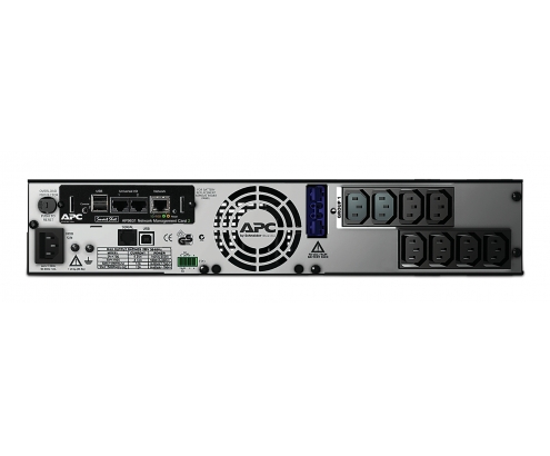 APC Sistema de alimentación ininterrumpida (UPS) LÍnea interactiva 750 VA 600 W 10 salidas AC 2U Negro