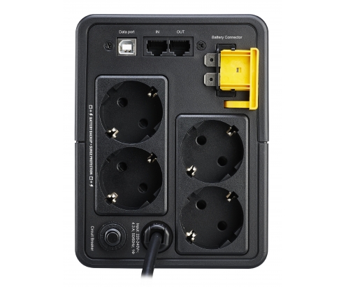 APC sistema de alimentación ininterrumpida (UPS) LÍnea interactiva 950 VA, 520 W, 4 salidas AC Negro