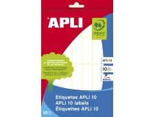APLI 01637 etiqueta autoadhesiva Rectángulo Permanente Blanco 280 pie...