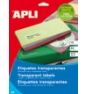 APLI 10053 etiqueta de impresora Transparente
