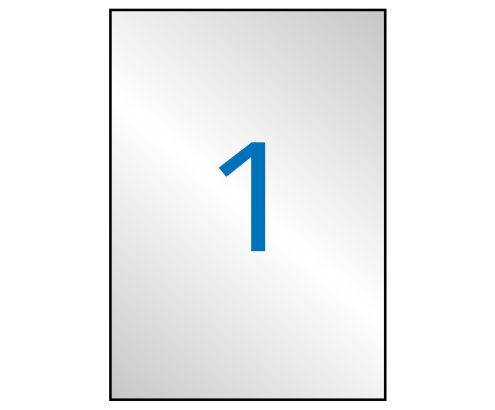 APLI 10071 etiqueta autoadhesiva Plata 20 pieza(s)