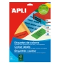 APLI Etiquettes 210x297 jaunes jet/laser/copieur 20 feuilles etiqueta autoadhesiva Rectángulo Permanente Amarillo 20 pieza(s)