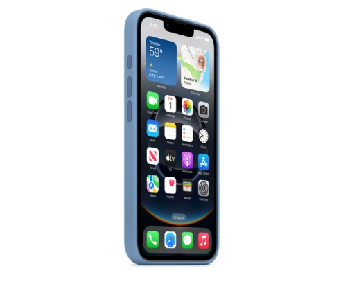 Apple Funda de silicona para el iPhone 16e - Azul invierno