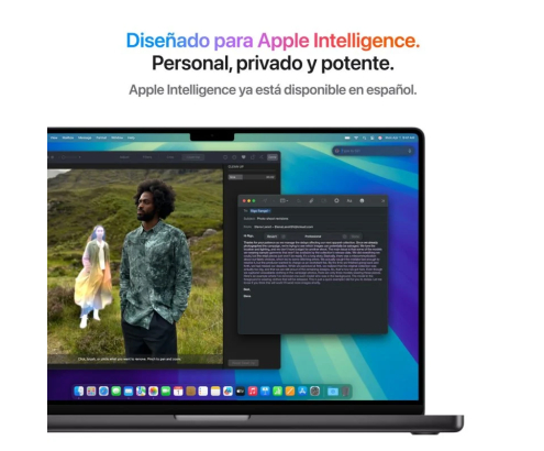 Apple Macbook Pro 14'/ M5 Pro 15-Core CPU/ 24GB/ 1TB SSD/ 16-Core GPU/ Negro Espacial