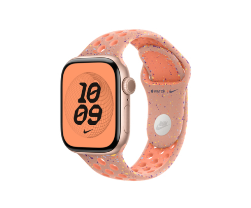 Apple MGAQ4ZM/A Accesorios para dispositivos vestibles inteligentes Grupo de rock Rosa Aluminio, Fluoroelastómero