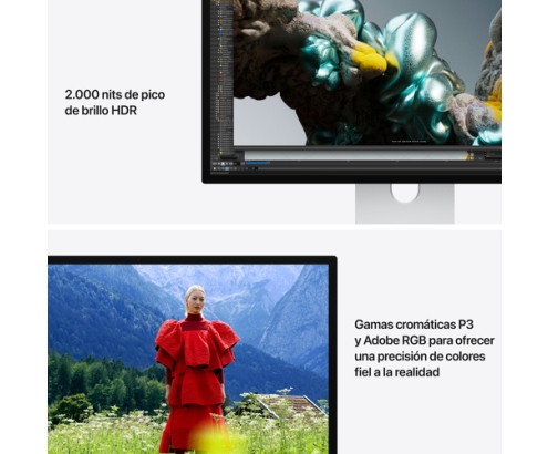 Apple Studio Display XDR - Vidrio estándar - Soporte con inclinación y altura ajustables
